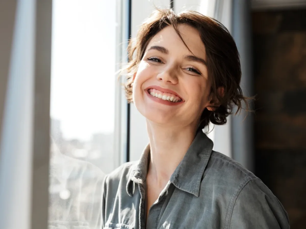 A woman smiling after a routine dental visit | Complete Smiles-Cottonwood Heights-Mountain View-Redwood-Utah